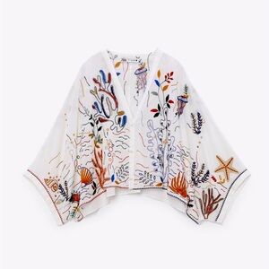 Zara embroidered summertime tunic